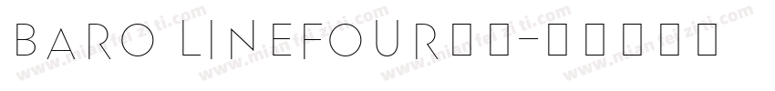 Baro LineFour字体字体转换